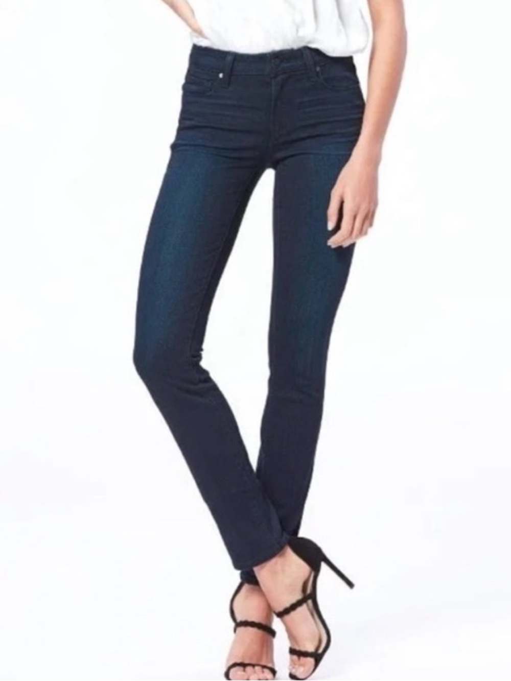 Paige Skyline skinny dark jeans, size 26